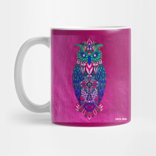 the magical owl in mandala in line art wallpaper ecopop Mug